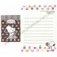 Conjunto de Mini-Papel de Carta SNOOPY Cupcakes Peanuts