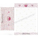 Ano 1996. Conjunto de Papel de Carta Marron Cream CRS Vintage Sanrio