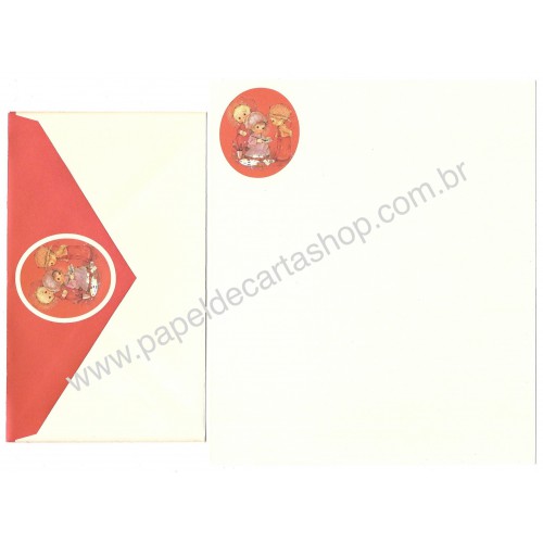 Conjunto de Papel de Carta Antigo Importado Mary Hamilton 10 Hallmark