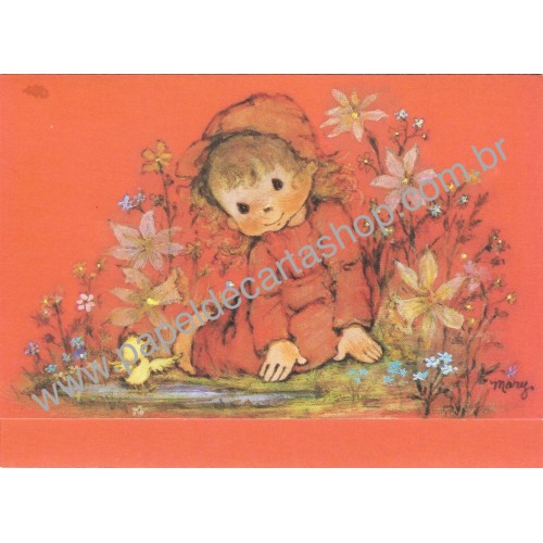 Postalete Antigo Importado Mary Hamilton RED - Hallmark