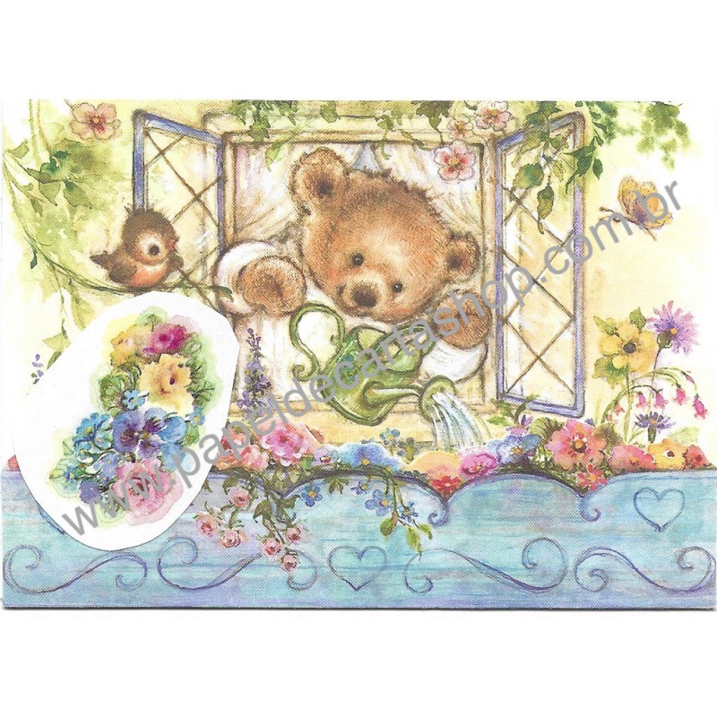 Postalete Antigo Importado Mary Hamilton Bear - Hallmark