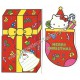 Ano 1976 Conjunto de Papel de Carta Hello Kitty Merry Christmas Sanrio