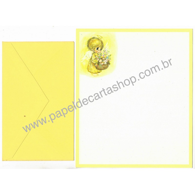 Conjunto de Papel de Carta Antigo Importado Mary Hamilton 14 - Hallmark