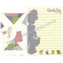 Conjunto de Papel de Carta Antigo Importado Sarah Kay J Sands