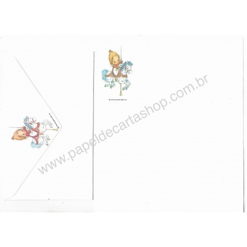 Conjunto de Papel de Carta Betsey Clark - Carrossel 2