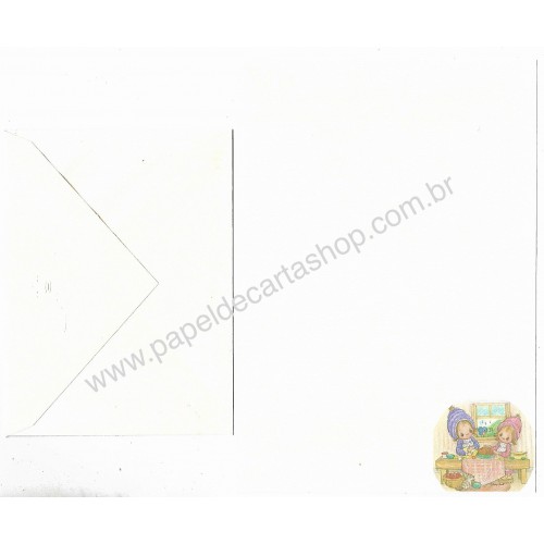 Conjunto de Papel de Carta Antigo Betsey Clark - Dinner