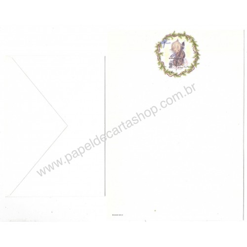 Conjunto de Papel de Carta Antigo Betsey Clark - Violoncelo