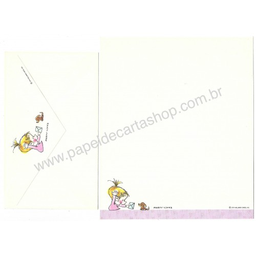 Conjunto de Papel de Carta Antigo Importado Marty Links CLL Hallmark