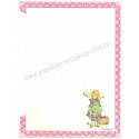 Conjunto de Papel de Carta Antigo Importado Miss Petticoat 2