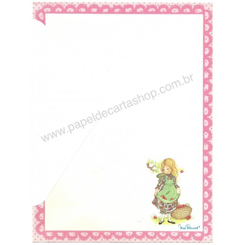 Conjunto de Papel de Carta Antigo Importado Miss Petticoat 2