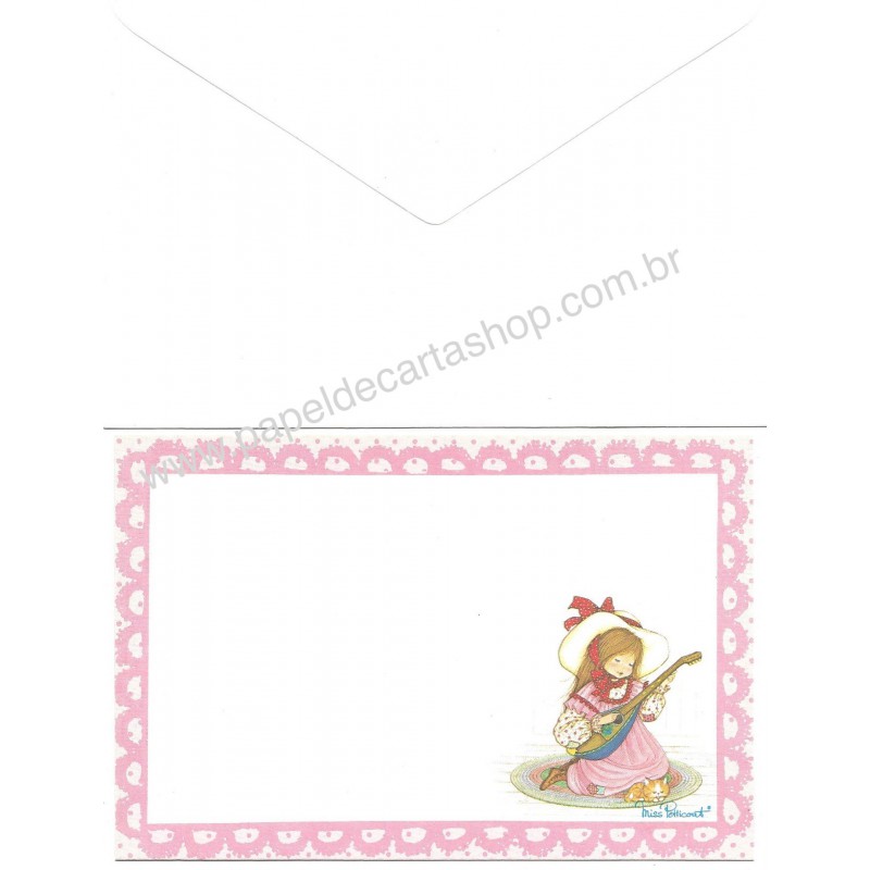 Conjunto de POSTAL Antigo Importado Miss Petticoat