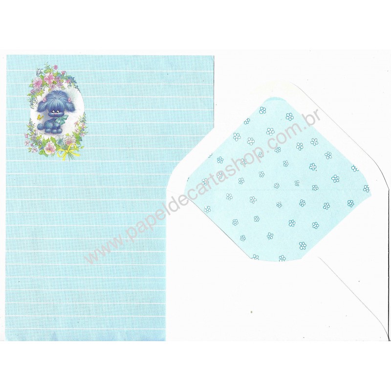 Conjunto de Papel de Carta Antigo Bacco 2 Suécia