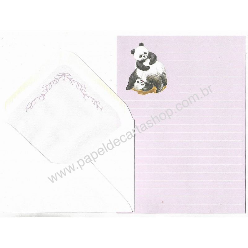 Conjunto de Papel de Carta Antigo Bacco 3 Suécia