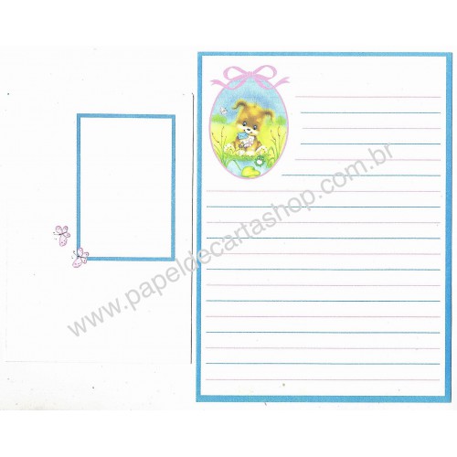 Conjunto de Papel de Carta Antigo Bacco 7 Suécia