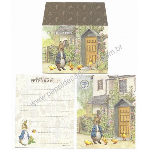 Conjunto de MINI-Papel de Carta Importado Peter Rabbit Beatrix Potter LS001