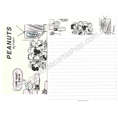 Conjunto de Papel de Carta Vintage Peanuts CAM II 2015