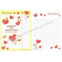 Kit 2 Conjuntos de Papéis de Carta Snoopy & Woodstock Love Japão 2013