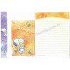 Kit 2 Conjuntos de Papéis de Carta Snoopy Stars Peanuts Japão 2015