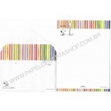 Conjunto de Papel de Carta Snoopy STRIPES Hallmark Peanuts Wordwide LCC