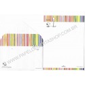 Conjunto de Papel de Carta Snoopy STRIPES Hallmark Peanuts Wordwide LCC