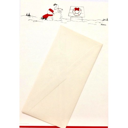 Conjunto de Papel de Carta Antigo Importado SNOOPY G4