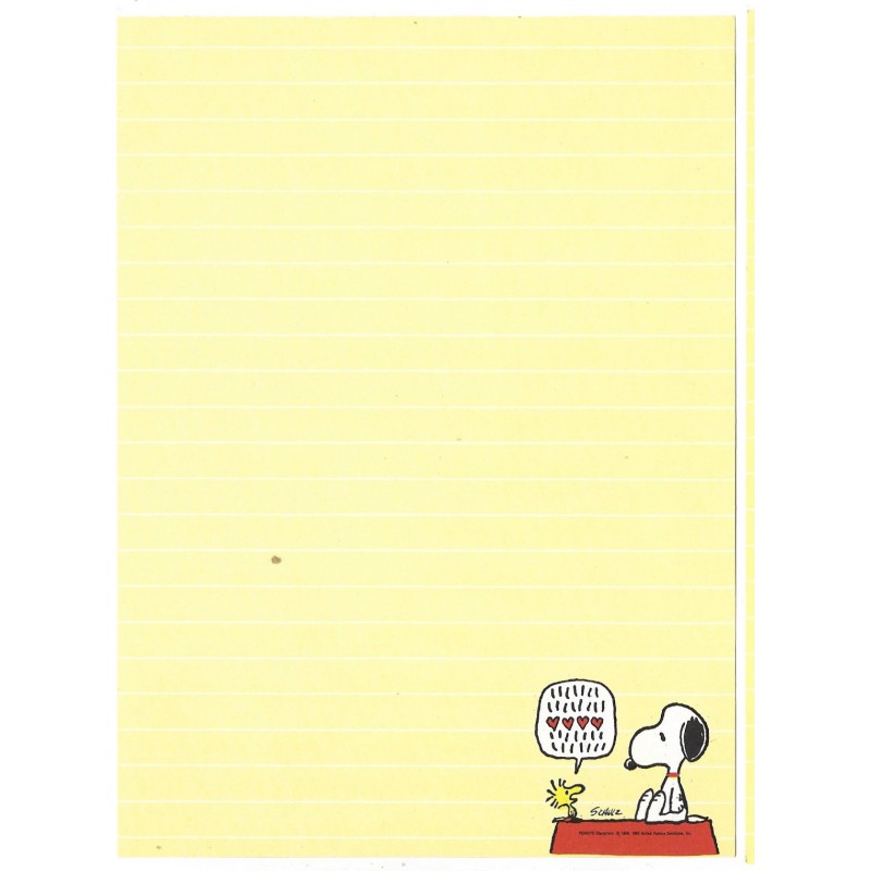 Papel de Carta ANTIGO SNOOPY CAM 5 Hallmark CROWN