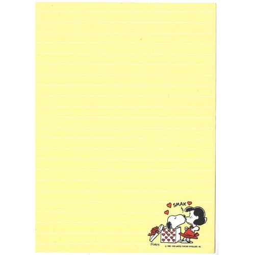 Papel de Carta ANTIGO SNOOPY CAM 6 Hallmark CROWN