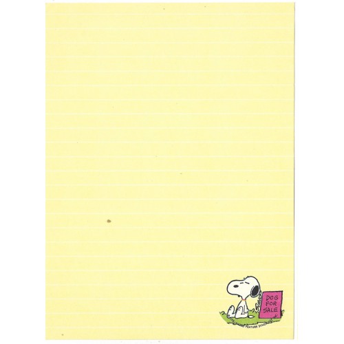 Papel de Carta ANTIGO SNOOPY CAM 9 Hallmark CROWN