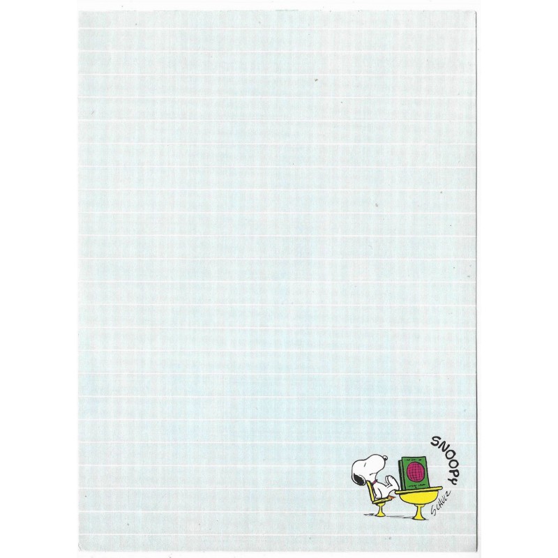 Papel de Carta ANTIGO SNOOPY CAZ 1 Hallmark CROWN