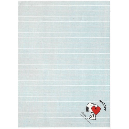 Papel de Carta ANTIGO SNOOPY CAZ 3 Hallmark CROWN