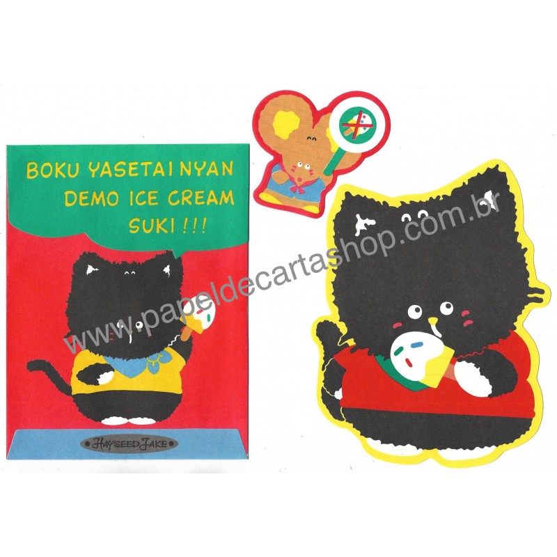 Ano 1984. Conjunto de Papel de Carta Hayseed Jake CAM Vintage Sanrio