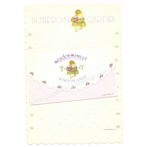 Ano 1976. Conjunto de Papel de Carta Vintage Sanrio Meadow Sweet