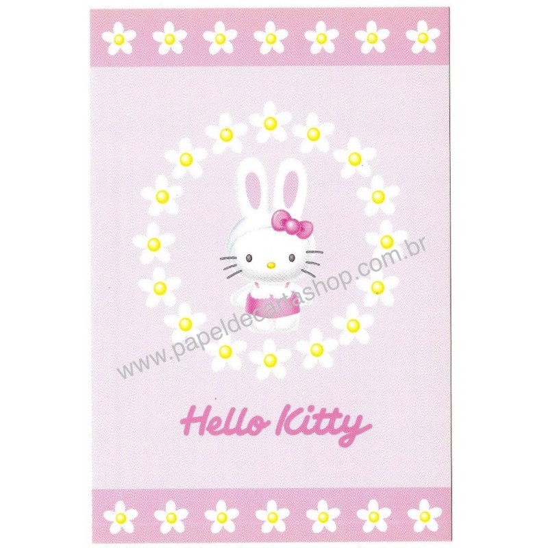 Ano 1999. Postcard Hello Kitty 25th Anniversary 15 Original SANRIO