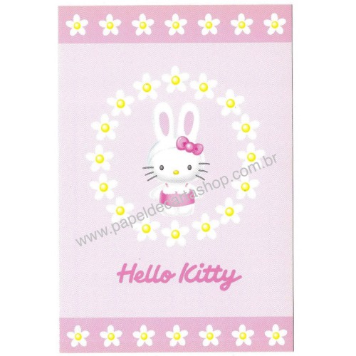 Ano 1999. Postcard Hello Kitty 25th Anniversary 15 Original SANRIO