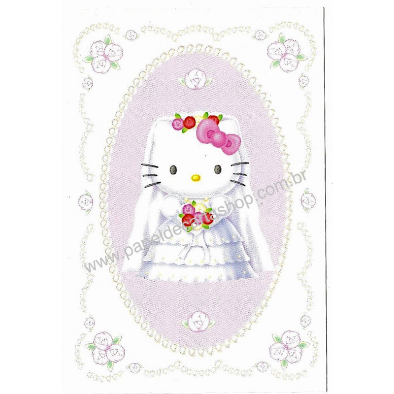 Ano 1999. Postcard Hello Kitty 25th Anniversary 09 Original SANRIO