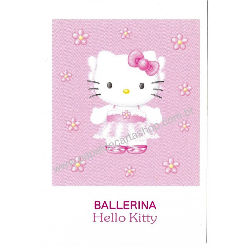 Ano 1999. Postcard Hello Kitty 25th Anniversary 10 Original SANRIO