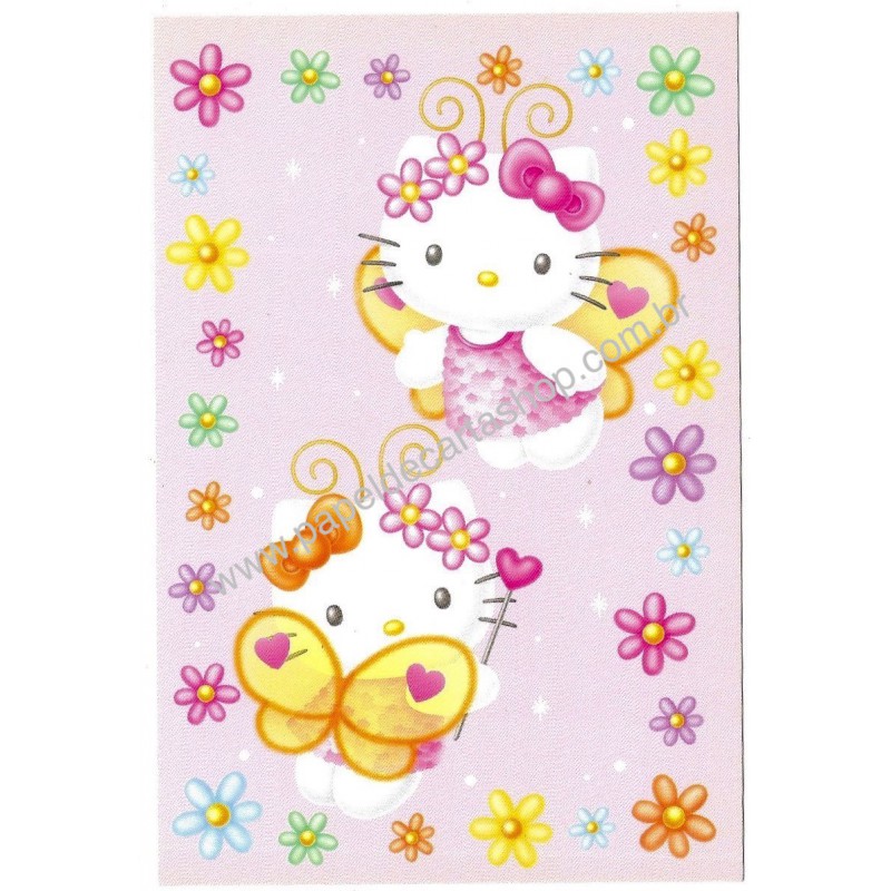 Ano 1999. Postcard Hello Kitty 25th Anniversary 13 Original SANRIO