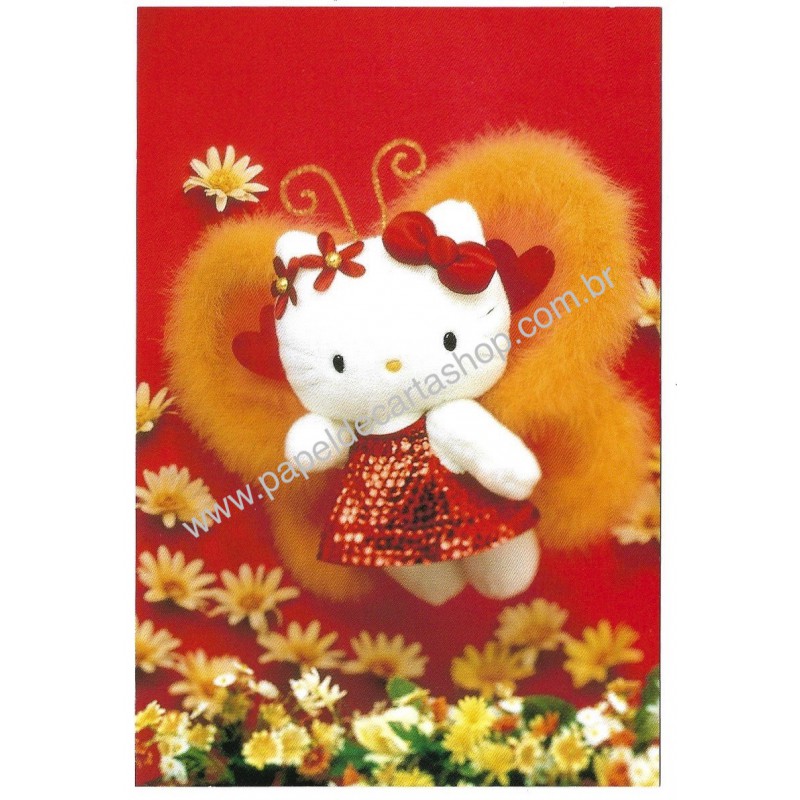 Ano 1999. Postcard Hello Kitty 25th Anniversary 16 Original SANRIO