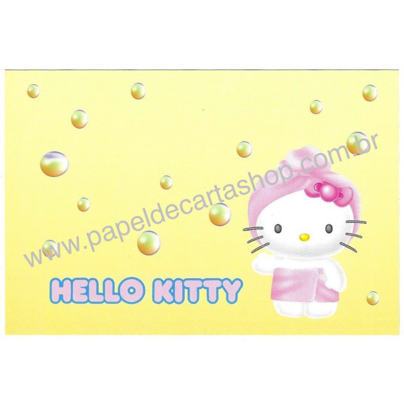 Ano 1999. Postcard Hello Kitty 25th Anniversary 02 Original SANRIO