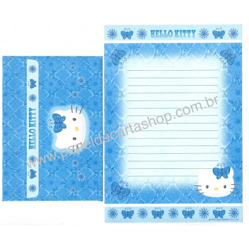 Ano 2004. Conjunto de Papel de Carta Hello Kitty Best Collections 22 Sanrio
