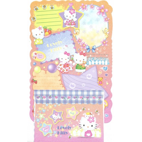 Conjunto de Papel de Carta Hello Kitty Lovely Kitty CLA Havaiana