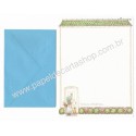 Conjunto de Papel de Carta Antigo Importado Holly Hobbie M41