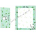 Ano 2001. Conjunto de Papel de Carta Hello Kitty Spring 5 Sanrio