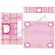 Ano 1999. Conjunto de Papel de Carta Hello Kitty Tulip Sanrio