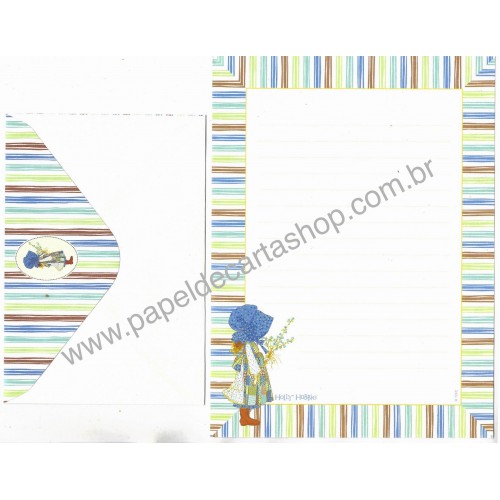 Conjunto de Papel de Carta Holly Hobbie HH 2 TPFC