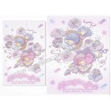 Ano 2022. Conjunto de Papel de Carta Little Twin Stars Sanrio