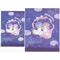 Ano 2022. Conjunto de Papel de Carta Little Twin Stars Bright Sanrio