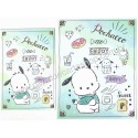 Ano 2021. Conjunto de Papel de Carta Pochacco Sanrio