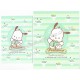 Ano 2021. Conjunto de Papel de Carta Pochacco Mint Sanrio