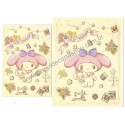 Ano 2021. Conjunto de Papel de Carta My Melody Sanrio